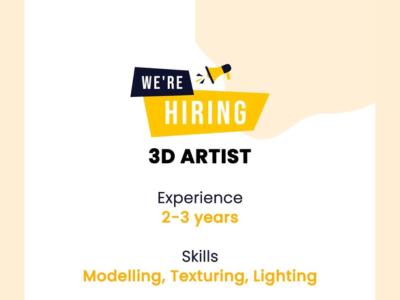 3D Artist required at Threemate Studio