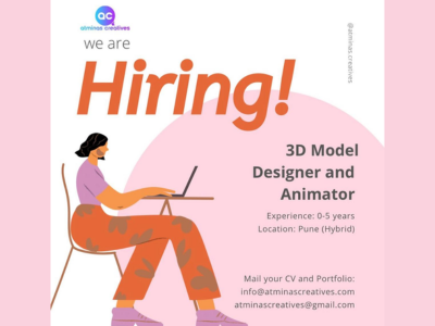 3D Model Designer and Animator required at Atminas Creatives