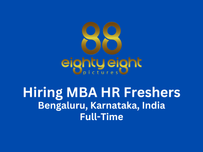 88 Pictures is looking for ambitious MBA HR graduates 