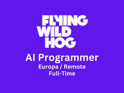 AI Programmer required at Flying Wild Hog