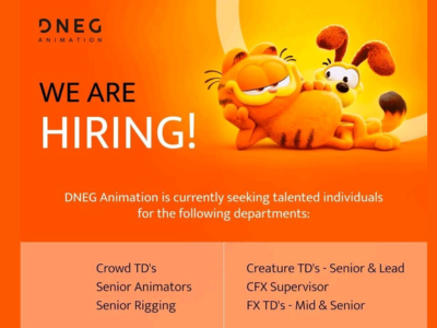 DNEG Animation is currently seeking talented individuals