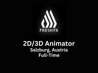 FreshFX is hiring Junior Senior 2D 3D Animator