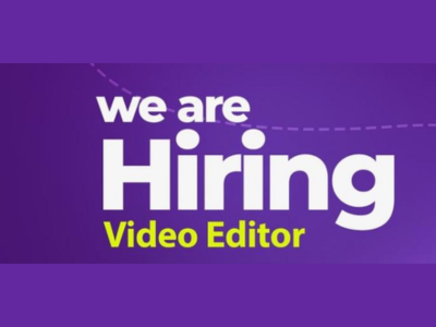 Full-time job opening for an experienced Video Editor