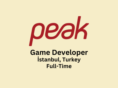Game Developer is required at Peak