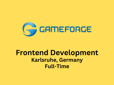 Gameforge is hiring for the Frontend Development