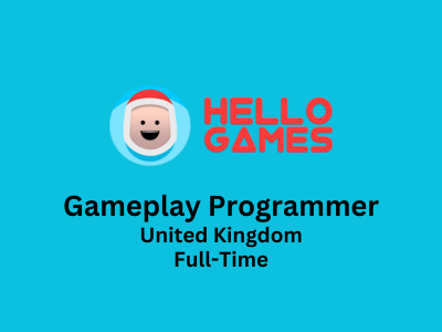 Gameplay Programmer required at Hello Games