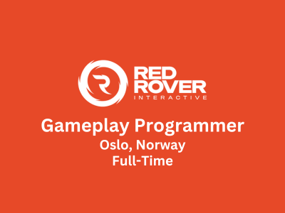 Gameplay Programmer required at Red Rover Interactive