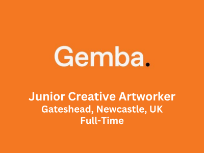 Gemba is looking for Junior Creative Artworker