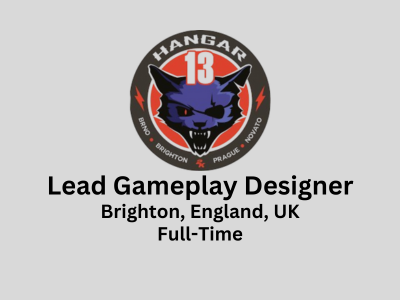 Hangar 13 Games is looking for Lead Gameplay Designer