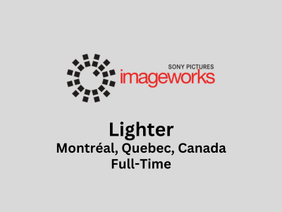 Imageworks is looking for a experienced Lighter