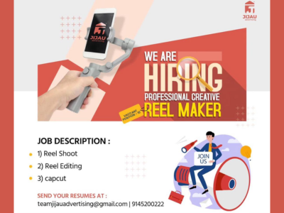 Jijau Advertising is hiring for the job of Reel Maker