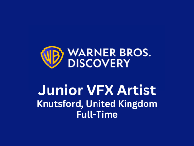 Junior VFX Artist required at Warner Bros. Discovery
