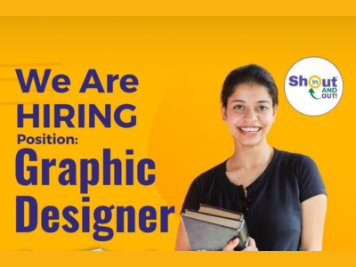 Graphic Designer required at SHOUT IN & OUT