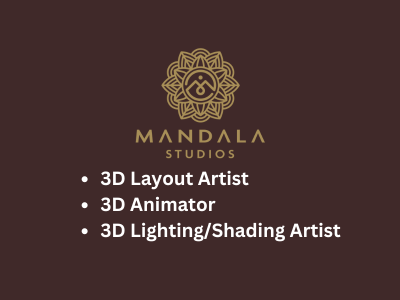 Multiple job openings at Mandala Studios