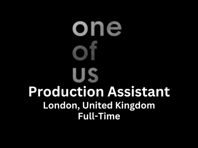 One of Us is hiring a Production Assistant