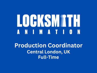 Production Coordinator required at Locksmith Animation