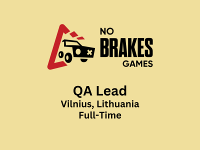 QA Lead required at No Brakes Games