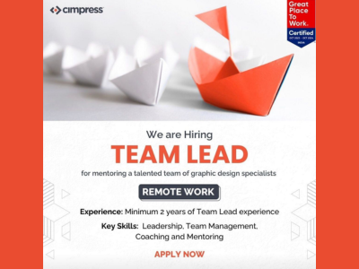 Remote job opening for Team Leader at Cimpress
