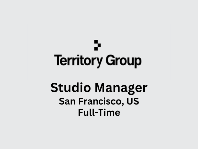 Studio Manager required at Territory Studio