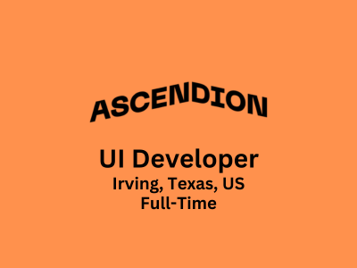 UI Developer required at Ascendion