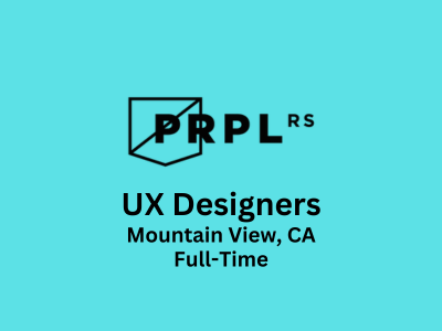 UX Designers required at Purple, Rock, Scissors