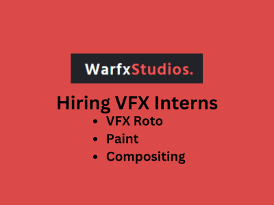 WarFX Studios is hiring VFX Interns