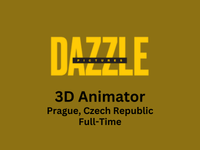 3D Animator required at Dazzle Pictures