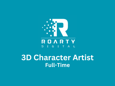3D Character Artist required at Roarty Digital Inc.