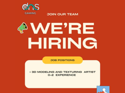 3D Modeling and Texturing Artist required at DNS Gaming