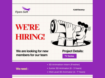 Animators required at Flyers Soft Private Limited