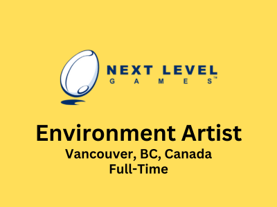 Environment Artist required at Next Level Games