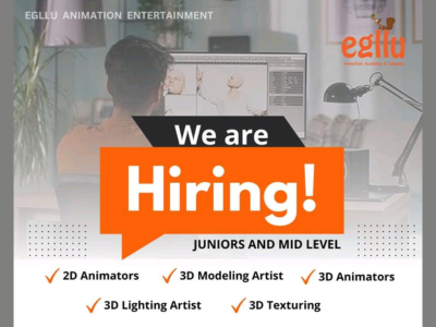 Job openings at EGLLU ANIMATION ENTERTAINMENT