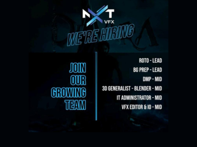 Latest job opening at NXT VFX