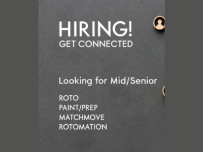 Mid & Senior Level Artists required at Spellbound VFX