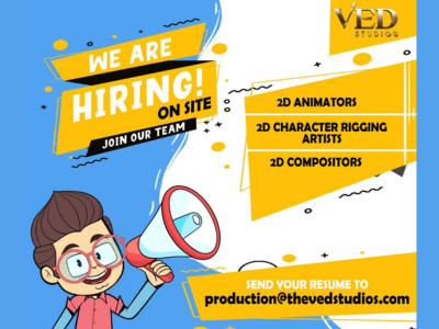 Multiple job opening for 2D Artists at Ved Studios 