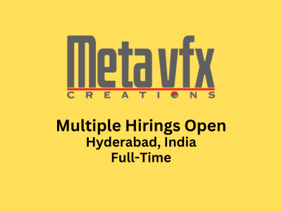 Multiple job openings at META VFX