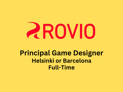 Principal Game Designer required at Rovio