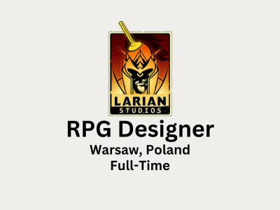 RPG Designer required at Larian Studios
