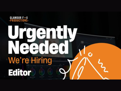 Talented Editor required at GLAMOUR F-X PRODUCTIONS