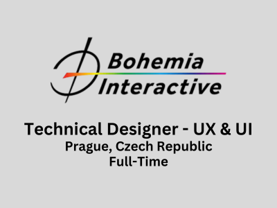 Technical Designer - UX & UI required at Bohemia Interactive
