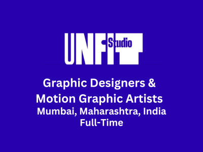 Unfit Studio is hiring Graphic Designers & Motion Graphic Artists