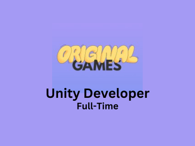 Unity Developer required at Original Games