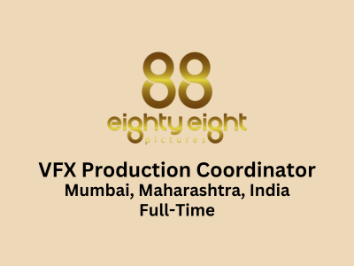 VFX Production Coordinator required at 88 Pictures