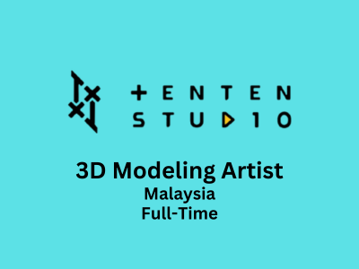 3D Modeling Artist required at Ten Ten Studio