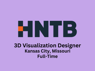 3D Visualization Designer required at HNTB