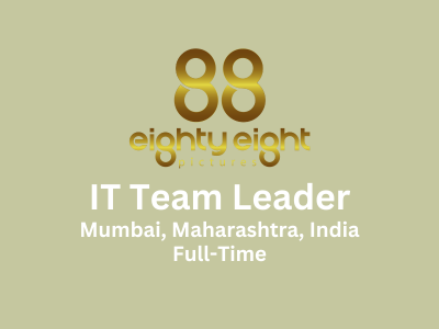 88 Pictures is hiring for the role of IT Team Leader