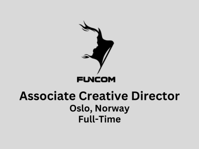 Funcom is looking for Associate Creative Director