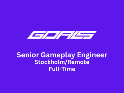 GOALS is looking for Senior Gameplay Engineer