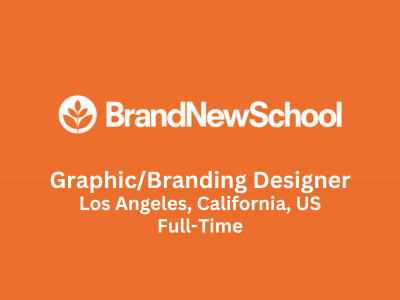 GraphicBranding Designer required at Brand New School