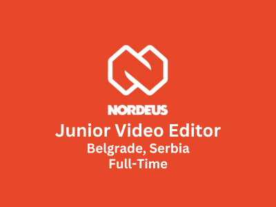 Junior Video Editor required at Nordeus Limited